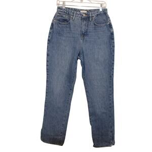 Good American Women’s Straight Leg Jeans Size 6/28 Blue High Rise No Stretch